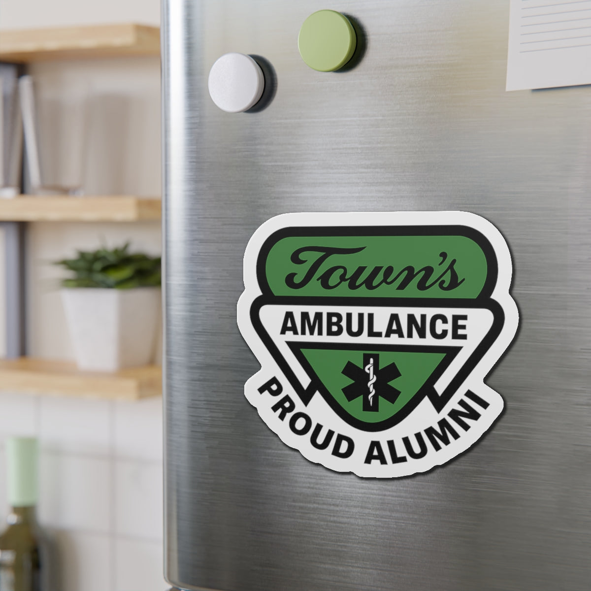 Proud Alumni - Towns Ambulance Die-Cut Magnet