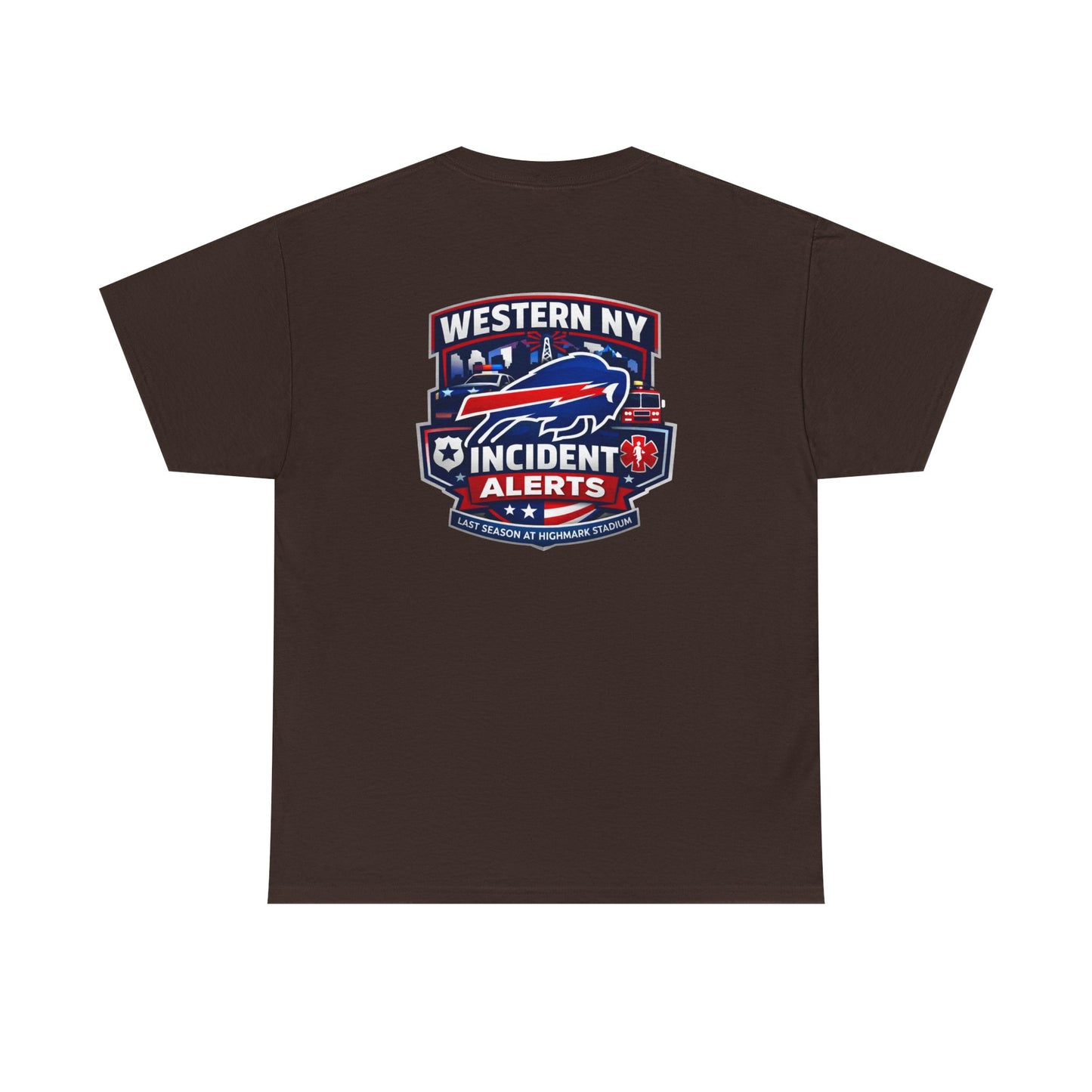 Incident Alerts Western NY T‑Shirt — Buffalo Bills Inspired Emergency Response Tee