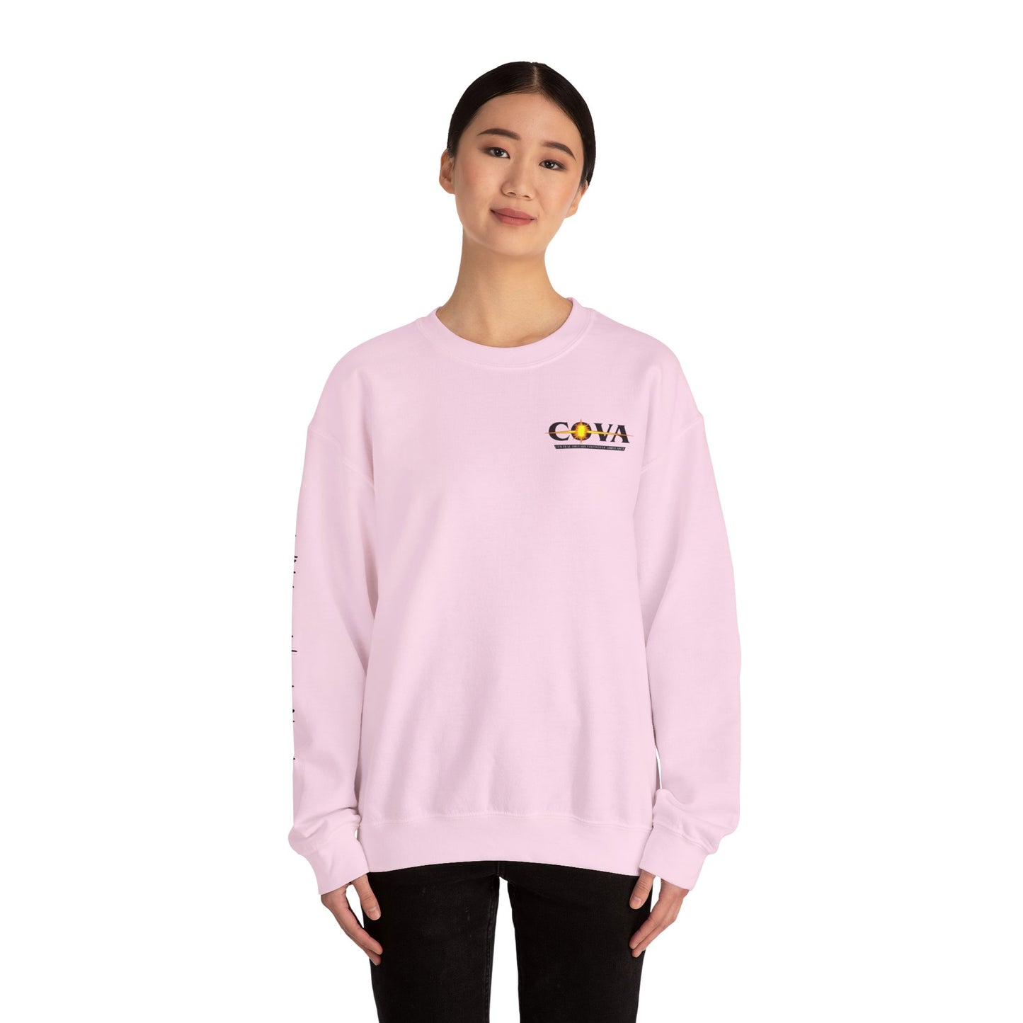 COVA Crewneck Sweatshirt — 'May the Wheels of EMS Forever Roll' Retro Logo
