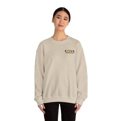 COVA Crewneck Sweatshirt — 'May the Wheels of EMS Forever Roll' Retro Logo