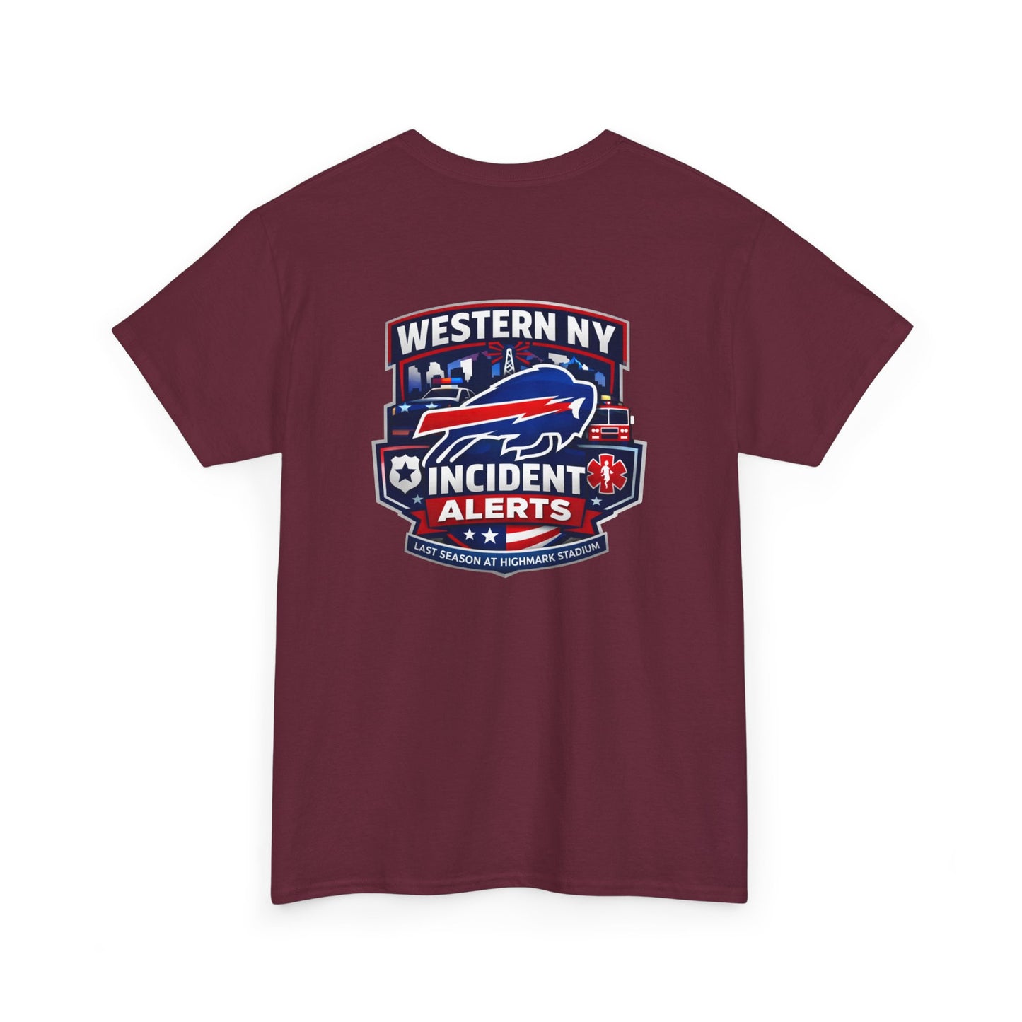 Incident Alerts Western NY T‑Shirt — Buffalo Bills Inspired Emergency Response Tee