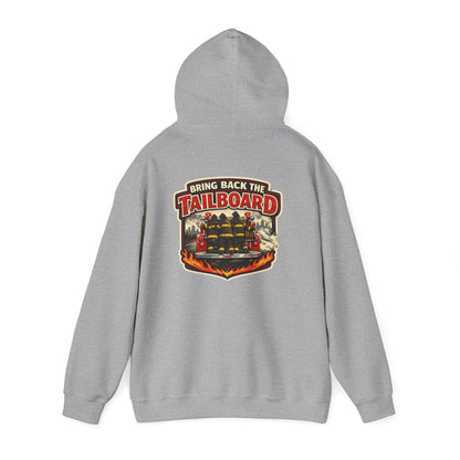 Tailgate Hoodie — “Bring on the Tailboard” Firefighter Tailgate Pullover