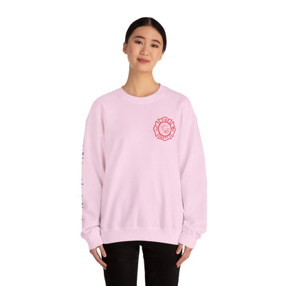 Firefighter Crewneck Sweatshirt — "Stop, Drop and Roll Sounds Like a Good Weekend"