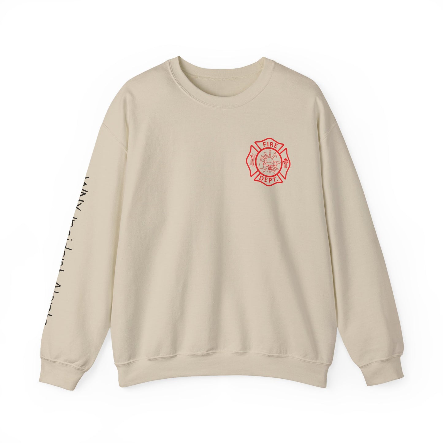 Firefighter Crewneck Sweatshirt — "Stop, Drop and Roll Sounds Like a Good Weekend"