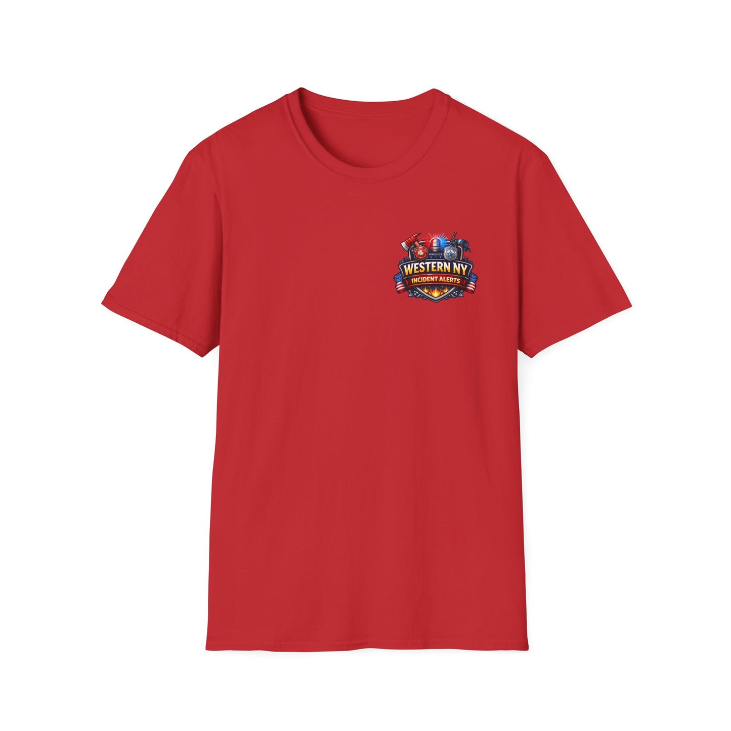 Firefighter T-Shirt – "Check That Door for Heat" Graphic Tee