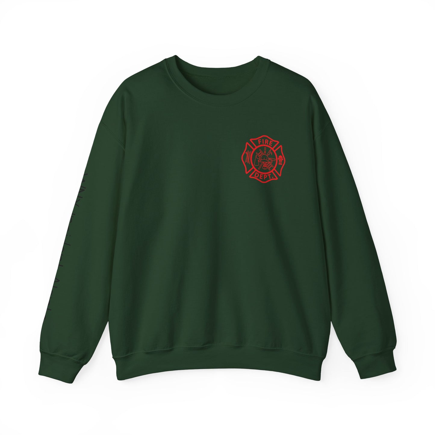 Firefighter Crewneck Sweatshirt — "Stop, Drop and Roll Sounds Like a Good Weekend"