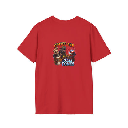 Coffee and 2AM Tones T-Shirt – Retro Coffee Vibes Graphic Tee