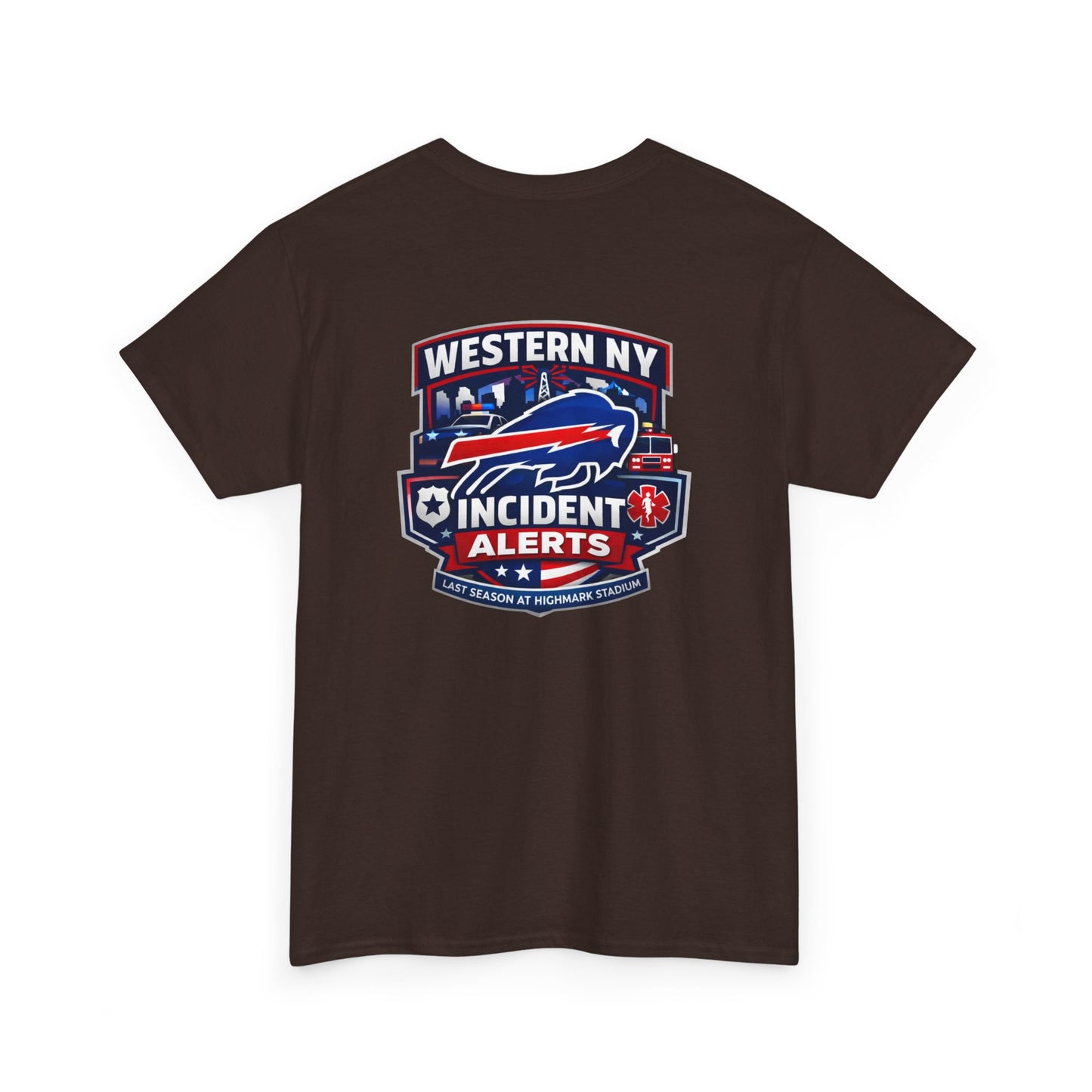 Incident Alerts Western NY T‑Shirt — Buffalo Bills Inspired Emergency Response Tee