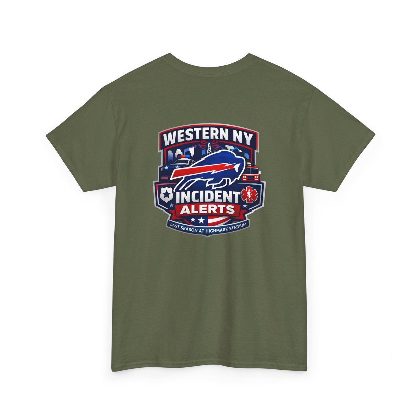 Incident Alerts Western NY T‑Shirt — Buffalo Bills Inspired Emergency Response Tee