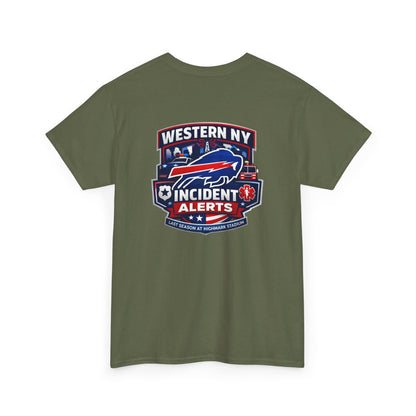 Incident Alerts Western NY T‑Shirt — Buffalo Bills Inspired Emergency Response Tee