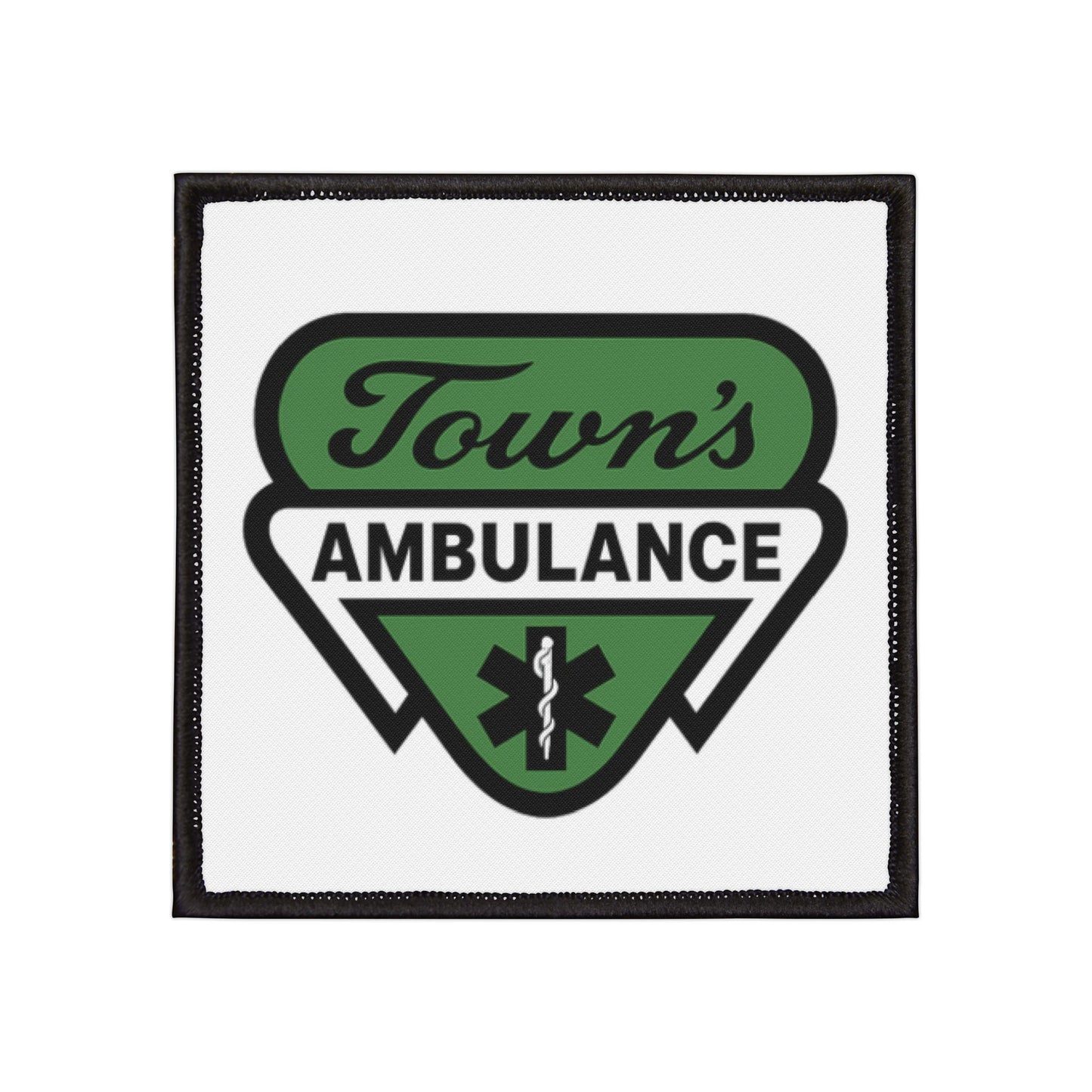 Green 'Town's Ambulance' Rescue Emblem Patch