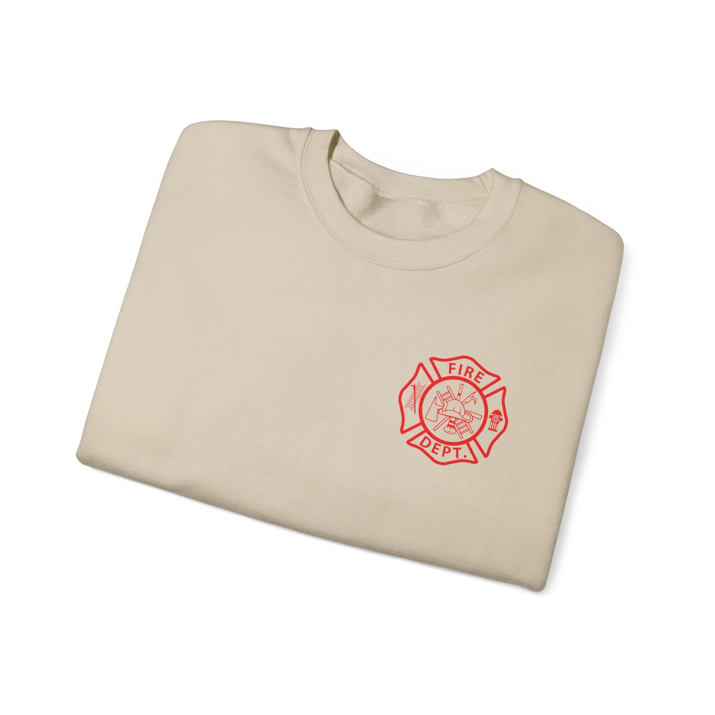Firefighter Crewneck Sweatshirt — "Stop, Drop and Roll Sounds Like a Good Weekend"