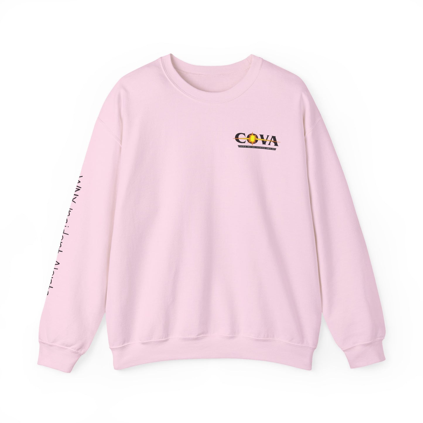 COVA Crewneck Sweatshirt — 'May the Wheels of EMS Forever Roll' Retro Logo