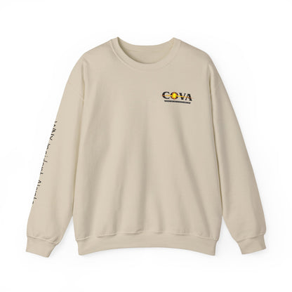 COVA Crewneck Sweatshirt — 'May the Wheels of EMS Forever Roll' Retro Logo