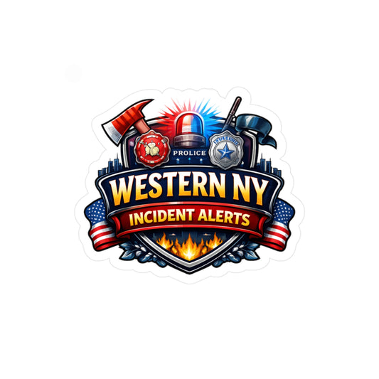 Kiss-Cut Vinyl Decal — Western NY Incident Alerts Badge