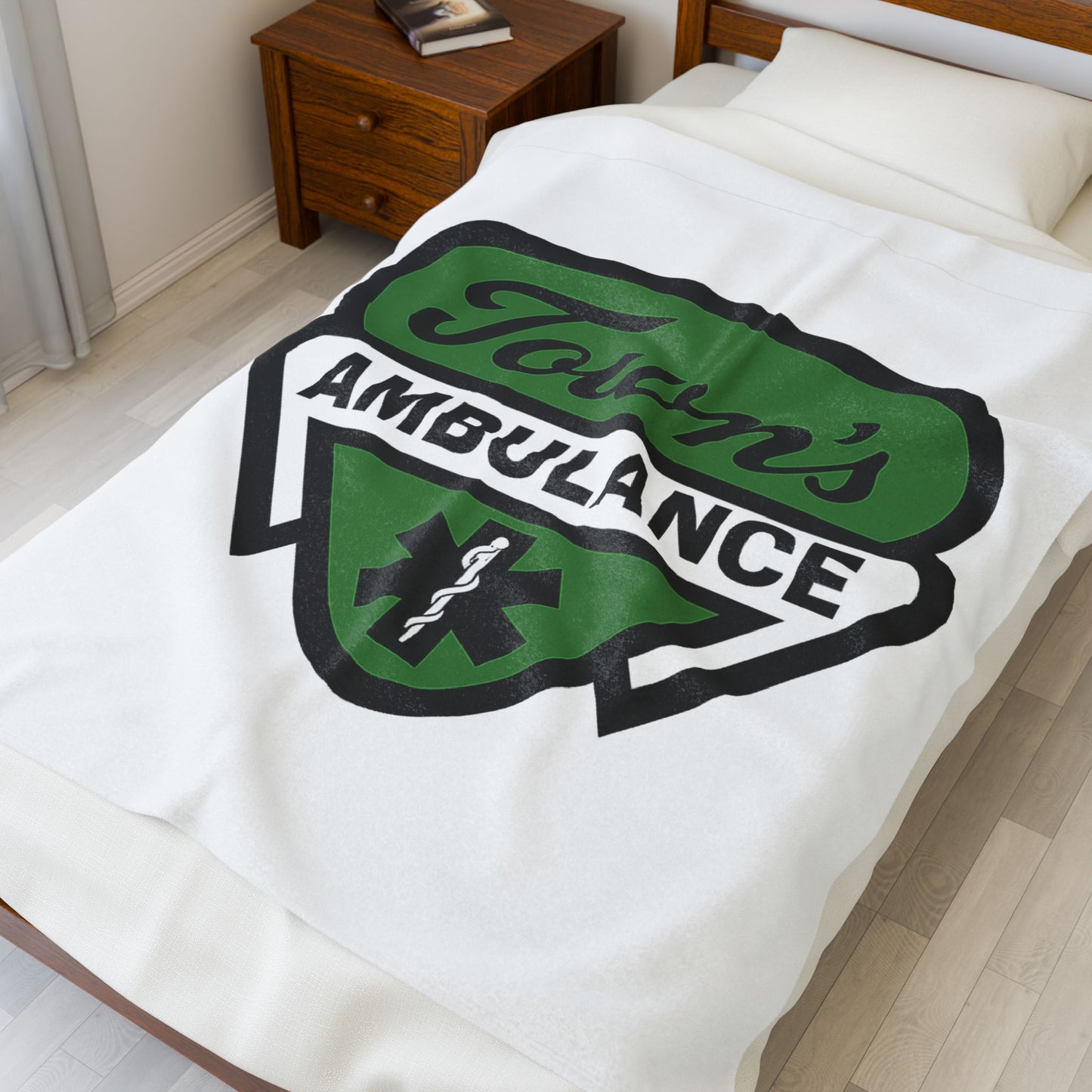 Town's Ambulance Velveteen Plush Blanket