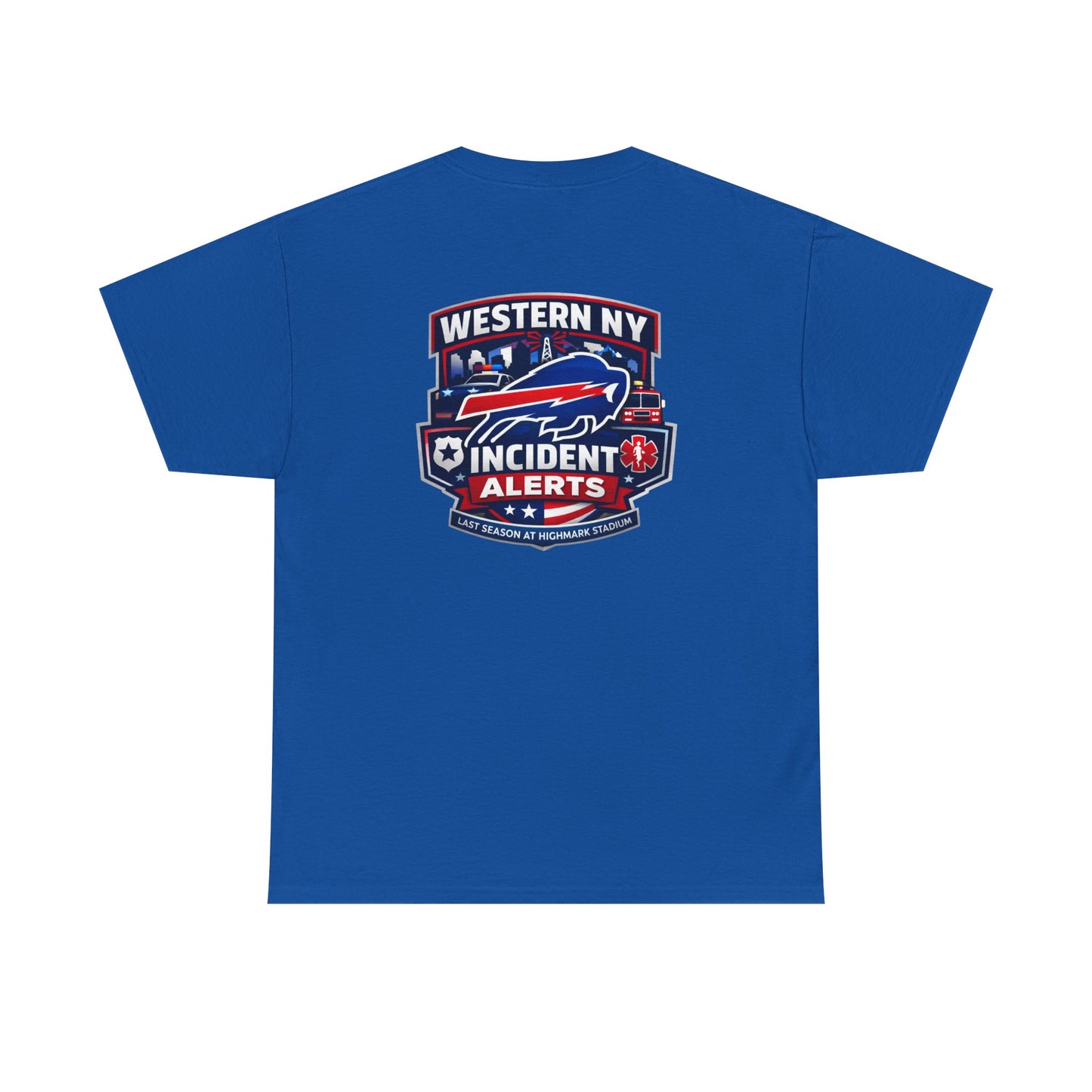 Incident Alerts Western NY T‑Shirt — Buffalo Bills Inspired Emergency Response Tee