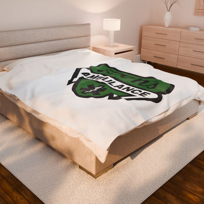 Town's Ambulance Velveteen Plush Blanket