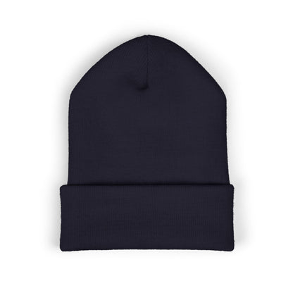 COVA Sun Logo Cuffed Beanie — Embroidered Winter Hat