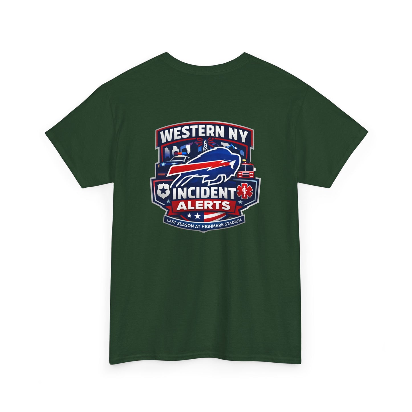 Incident Alerts Western NY T‑Shirt — Buffalo Bills Inspired Emergency Response Tee