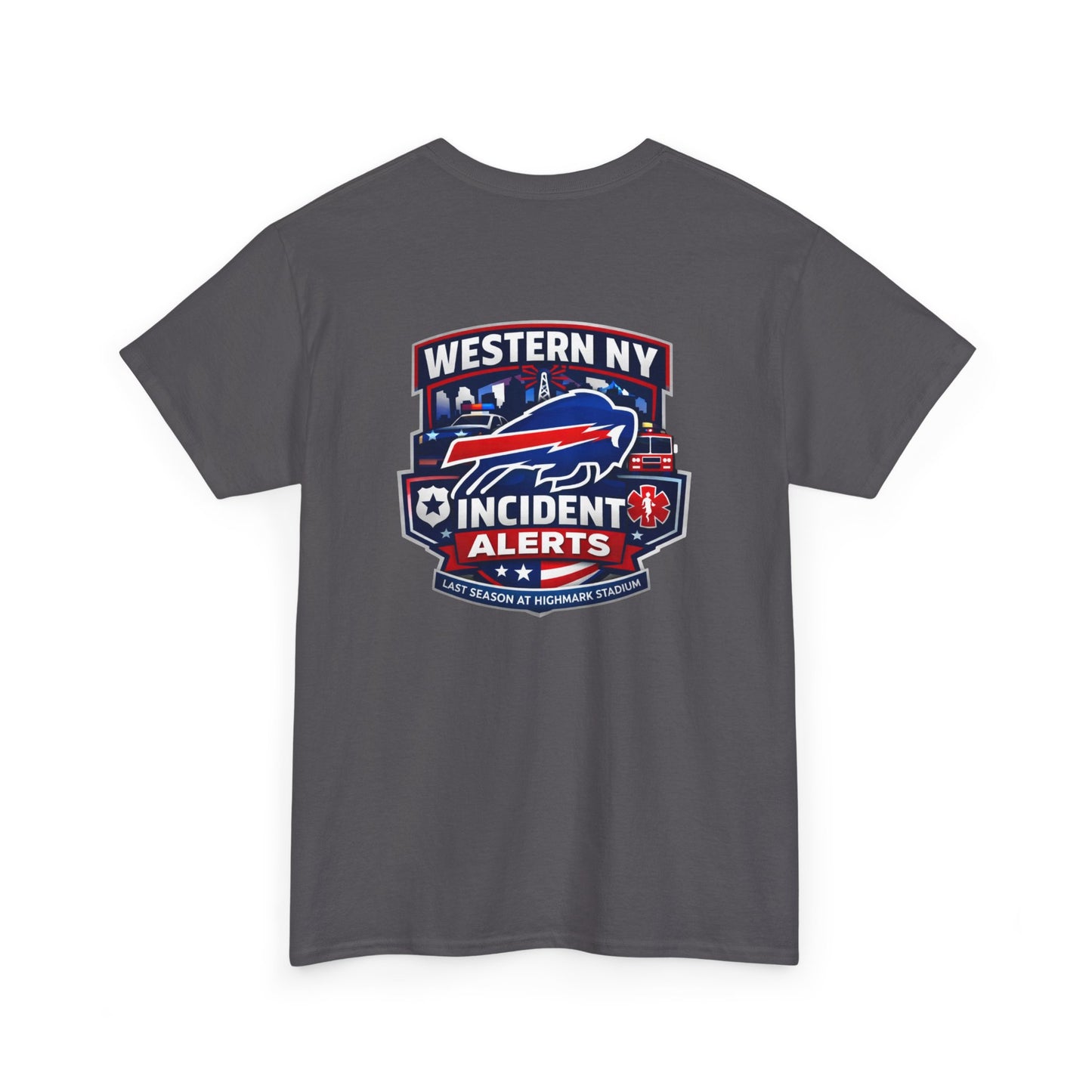Incident Alerts Western NY T‑Shirt — Buffalo Bills Inspired Emergency Response Tee