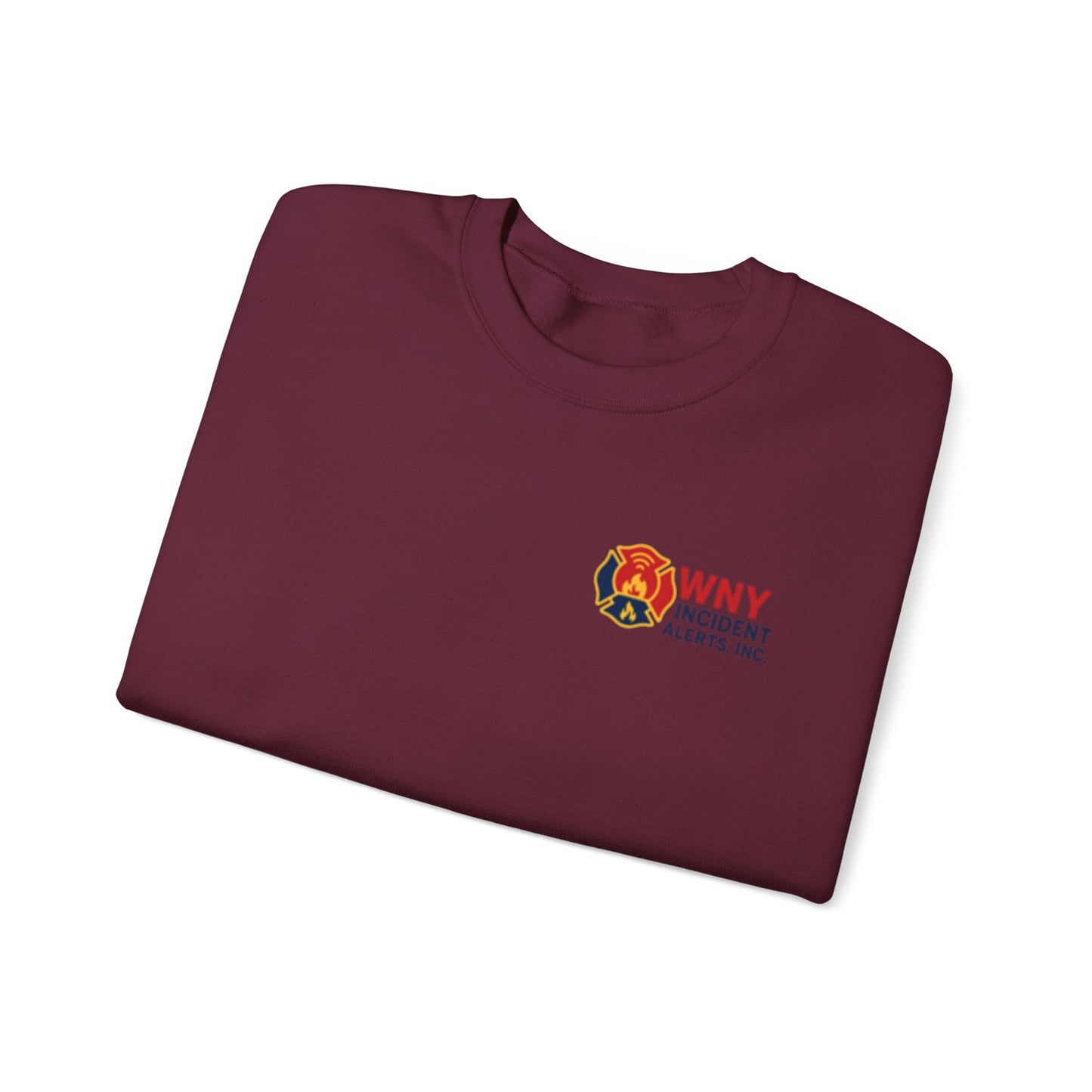 Fire Department Logo Sweatshirt — WNY Incident Alerts Crewneck
