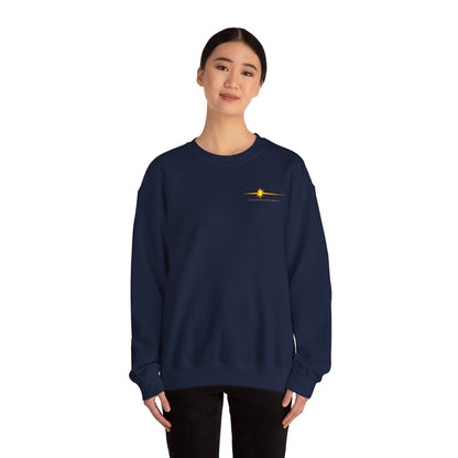 COVA Crewneck Sweatshirt — 'May the Wheels of EMS Forever Roll' Retro Logo