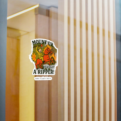 Mount Up We’ve Got A Ripper! - Kiss-Cut Vinyl Decal