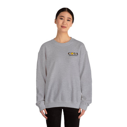 COVA Crewneck Sweatshirt — 'May the Wheels of EMS Forever Roll' Retro Logo