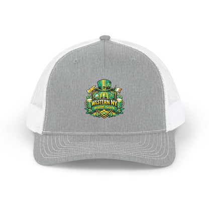 WNY Incident Alerts St. Patrick's day themed hat.