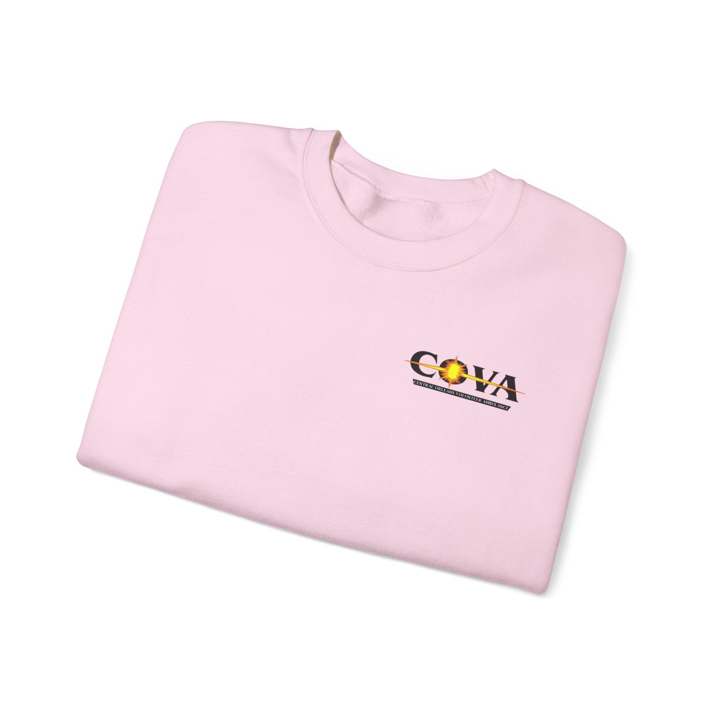 COVA Crewneck Sweatshirt — 'May the Wheels of EMS Forever Roll' Retro Logo