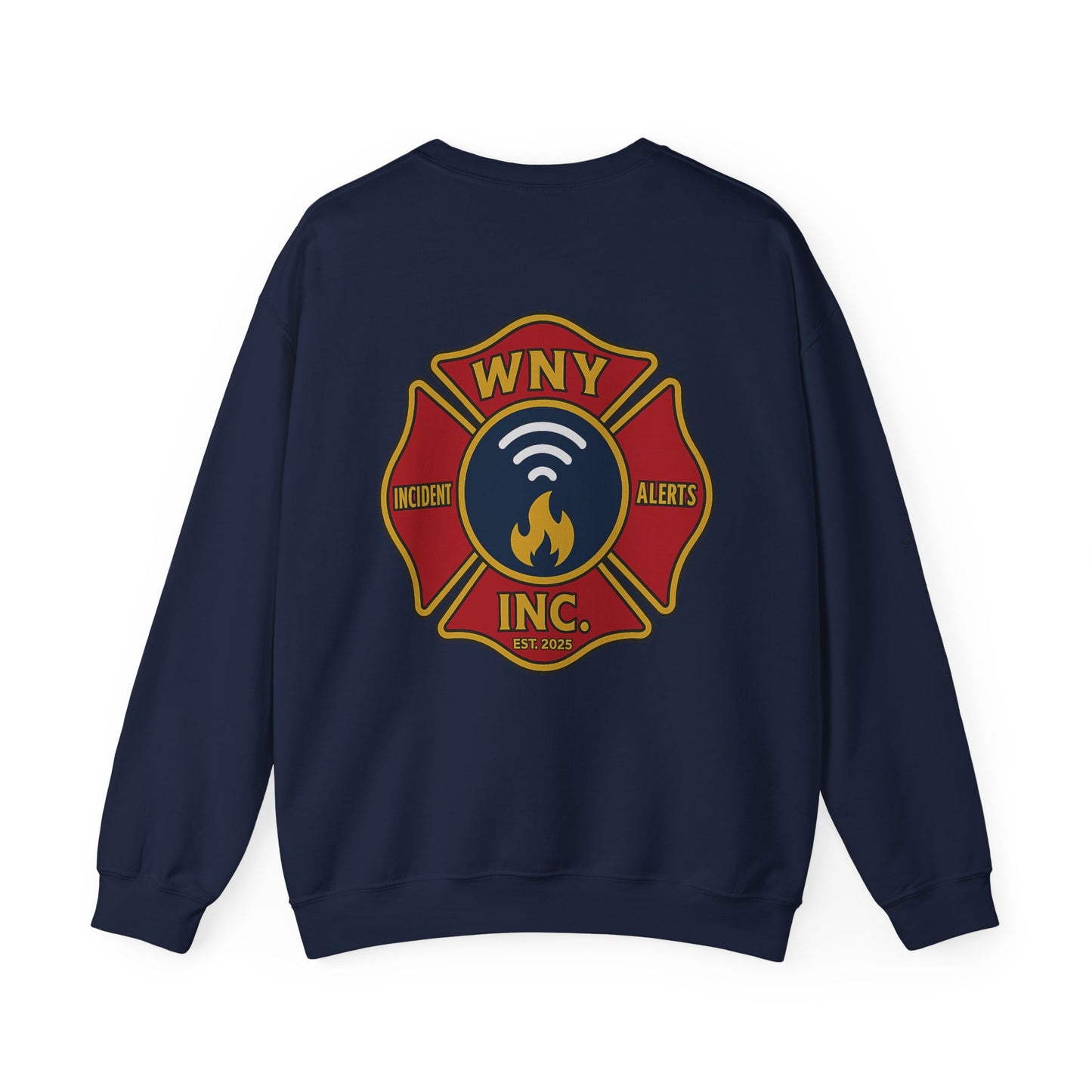 Fire Department Logo Sweatshirt — WNY Incident Alerts Crewneck