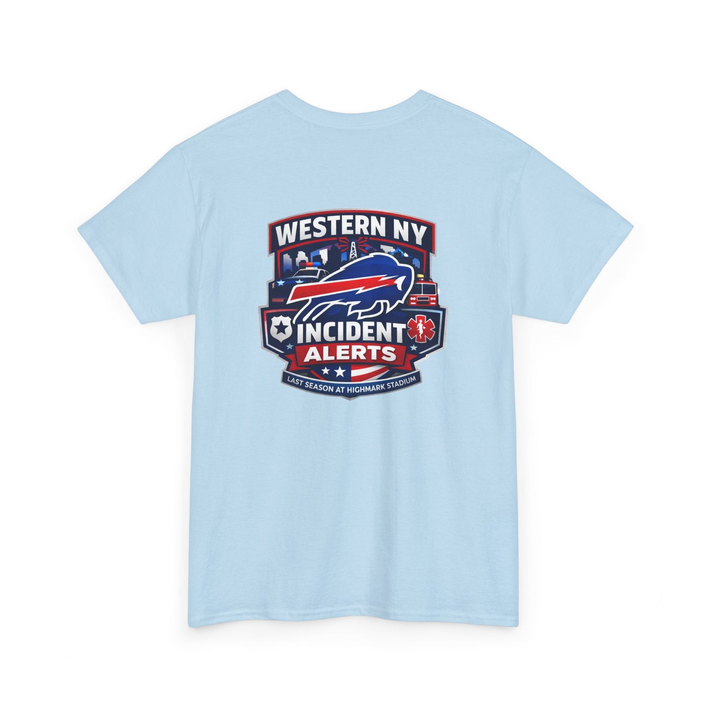 Incident Alerts Western NY T‑Shirt — Buffalo Bills Inspired Emergency Response Tee