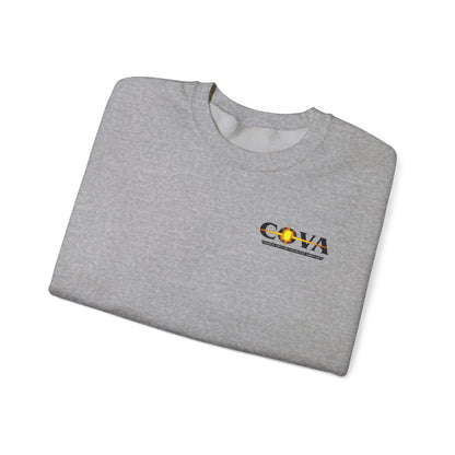 COVA Crewneck Sweatshirt — 'May the Wheels of EMS Forever Roll' Retro Logo