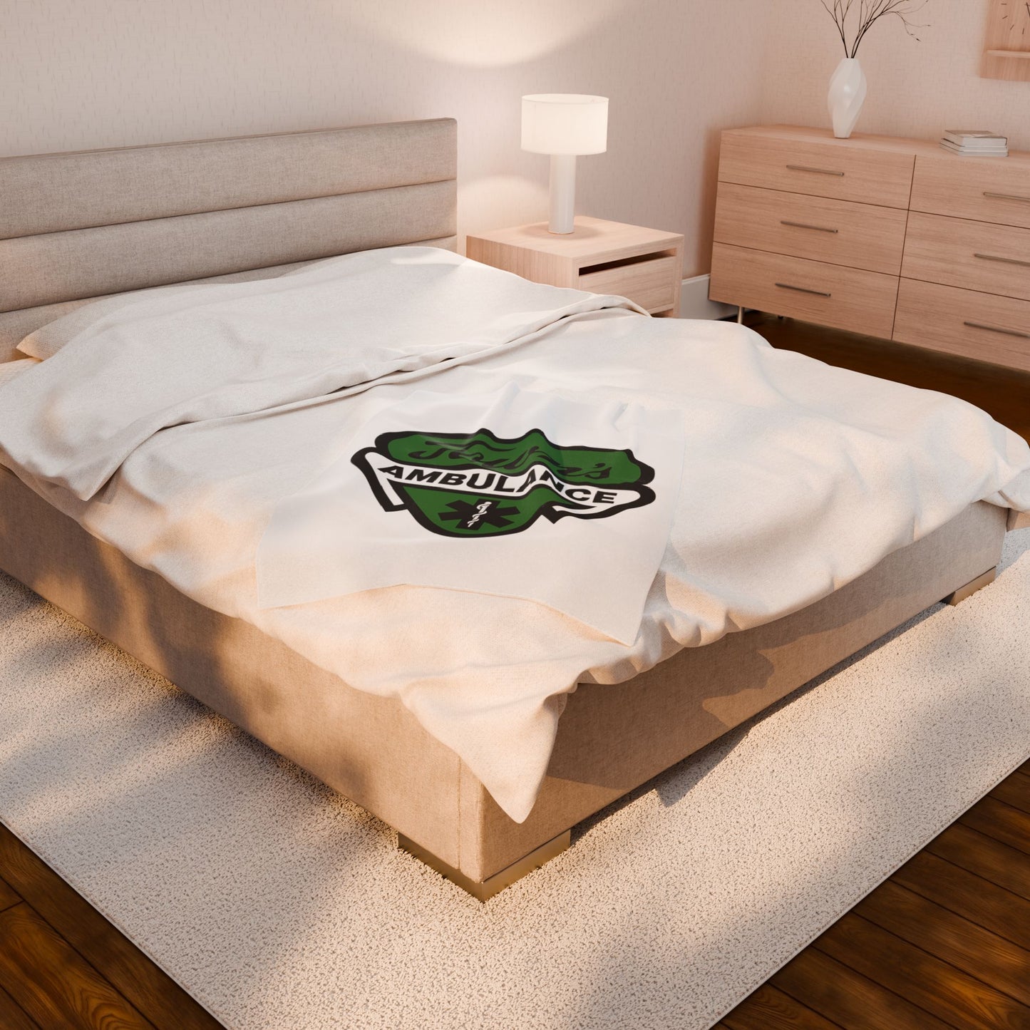 Town's Ambulance Velveteen Plush Blanket