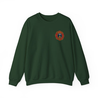 Firefighter Crewneck Sweatshirt — “Mount Up We’ve Got a Ripper!” Graphic