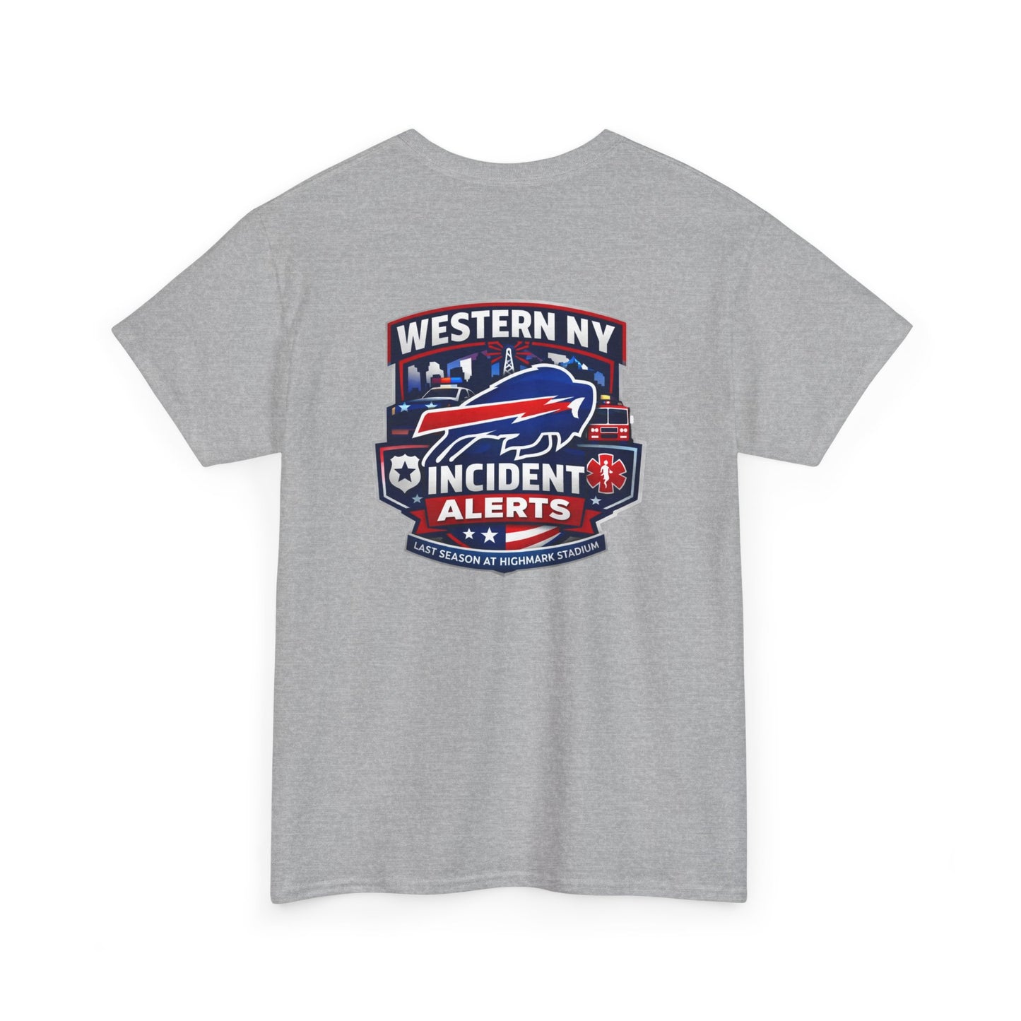Incident Alerts Western NY T‑Shirt — Buffalo Bills Inspired Emergency Response Tee