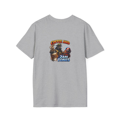 Coffee and 2AM Tones T-Shirt – Retro Coffee Vibes Graphic Tee