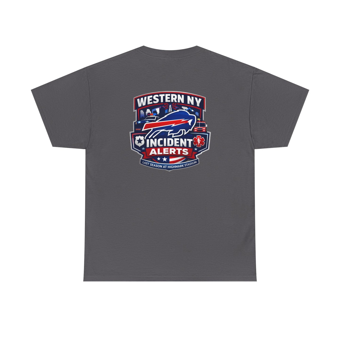 Incident Alerts Western NY T‑Shirt — Buffalo Bills Inspired Emergency Response Tee