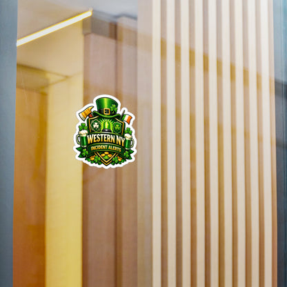 Western NY Incident Alerts St. Patrick’s Day Kiss-Cut Vinyl Sticker