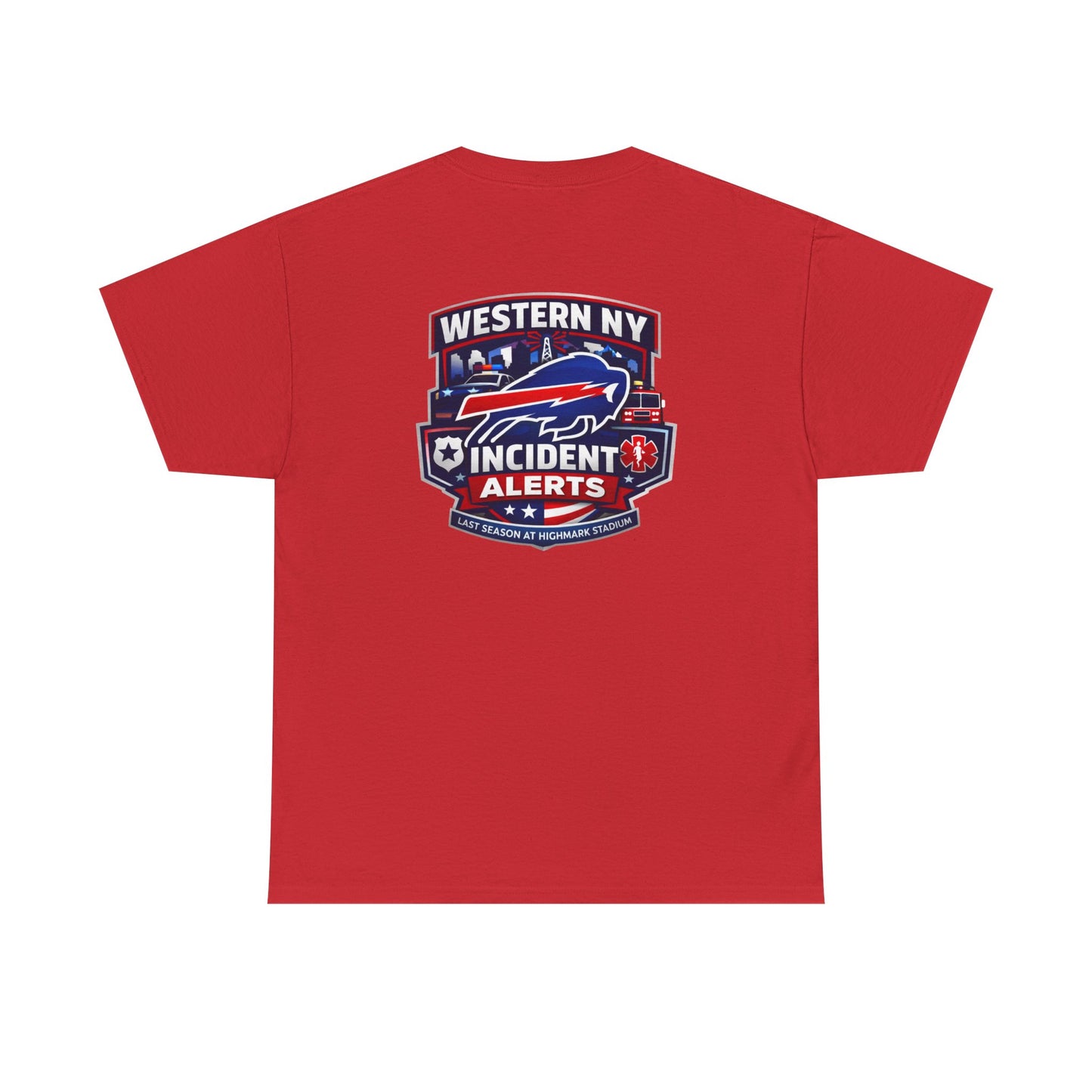 Incident Alerts Western NY T‑Shirt — Buffalo Bills Inspired Emergency Response Tee