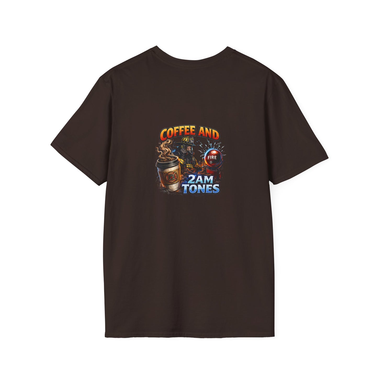 Coffee and 2AM Tones T-Shirt – Retro Coffee Vibes Graphic Tee