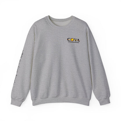COVA Crewneck Sweatshirt — 'May the Wheels of EMS Forever Roll' Retro Logo