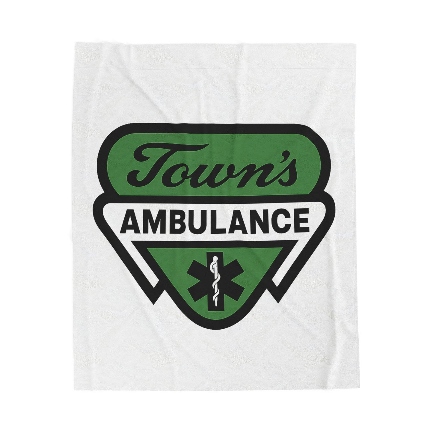 Town's Ambulance Velveteen Plush Blanket