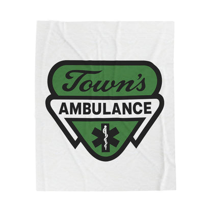 Town's Ambulance Velveteen Plush Blanket