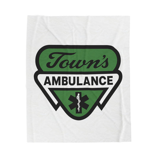 Town's Ambulance Velveteen Plush Blanket