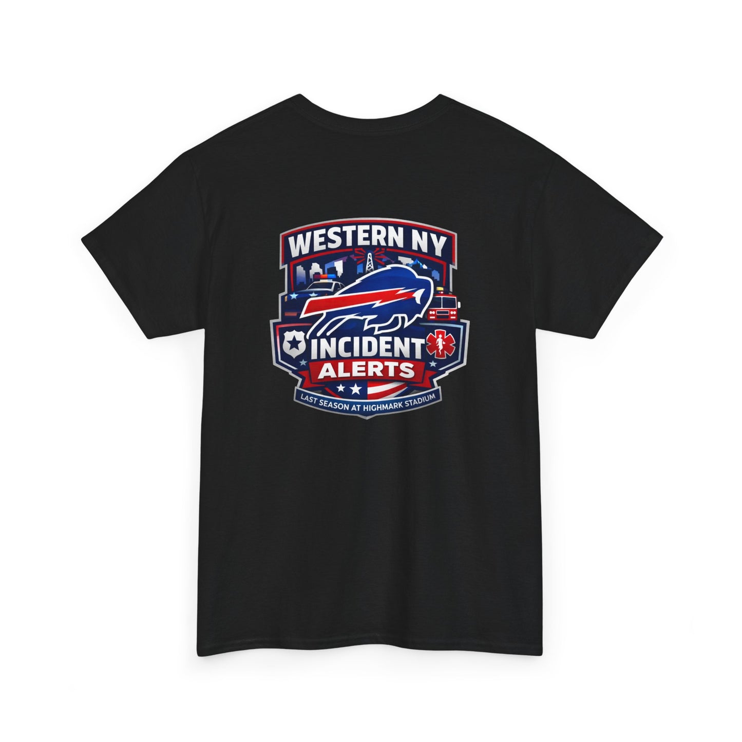 Incident Alerts Western NY T‑Shirt — Buffalo Bills Inspired Emergency Response Tee