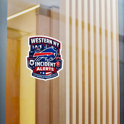 Western NY Incident Alerts Vinyl Sticker — Kiss-Cut Emergency Services Decal