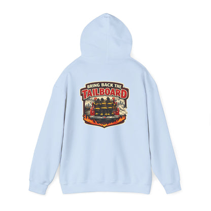 Tailgate Hoodie — “Bring on the Tailboard” Firefighter Tailgate Pullover