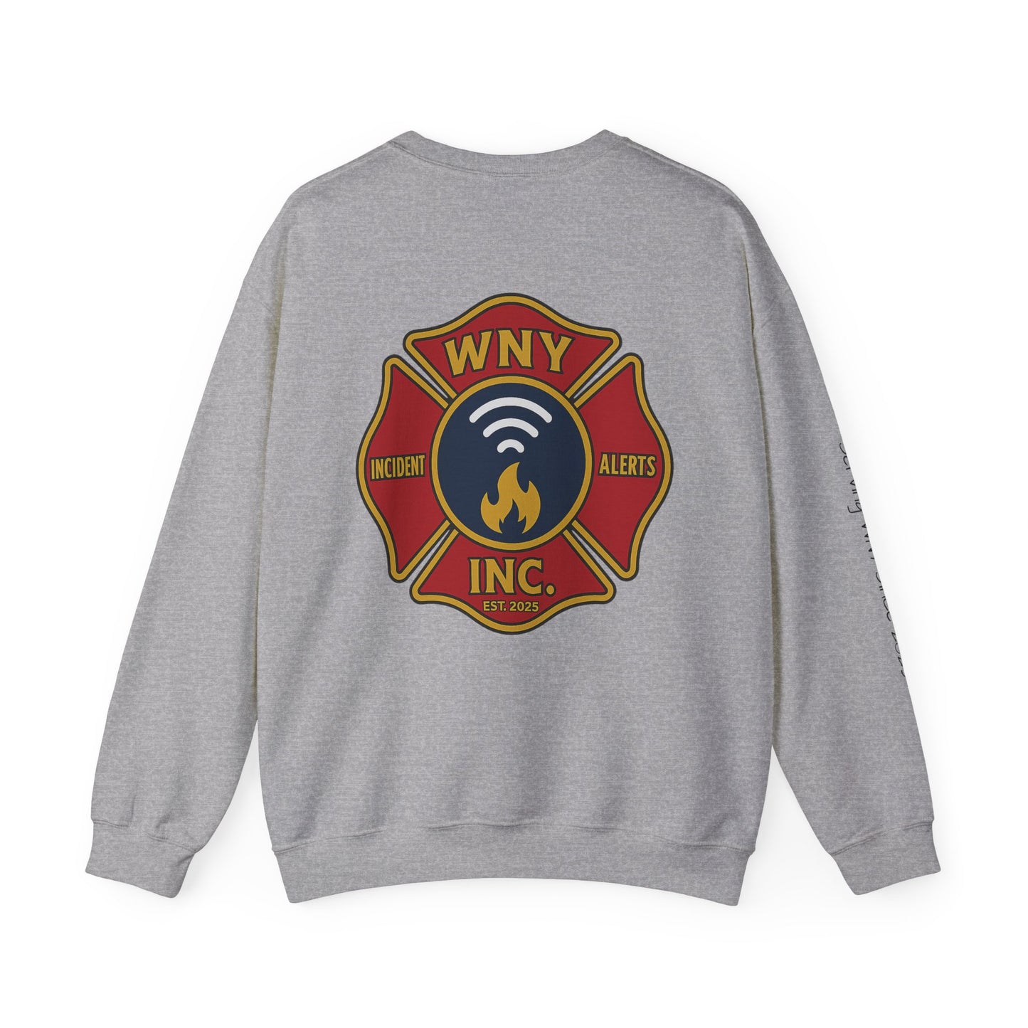 Fire Department Logo Sweatshirt — WNY Incident Alerts Crewneck